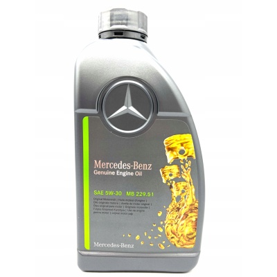 MERCEDES 5W30 DPF MB 229.51 1L OLEJ ORYGINALNY - obrazek 1