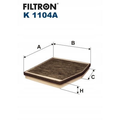 Filtron K 1104A Filtr kabiny weglowy - obrazek 1