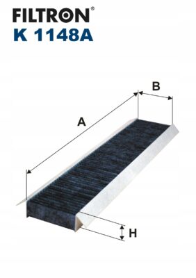 Filtron K 1148A Filtr kabiny weglowy - obrazek 3