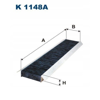 Filtron K 1148A Filtr kabiny weglowy - obrazek 1