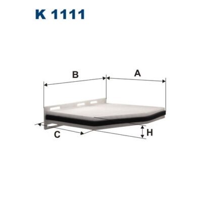 Filtron K 1111 Filtr kabiny - obrazek 2