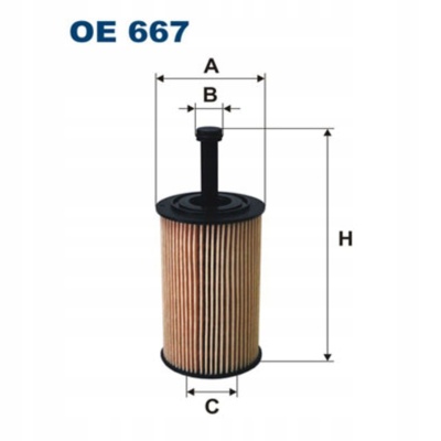 Filtron OE 667 Filtr oleju - obrazek 1