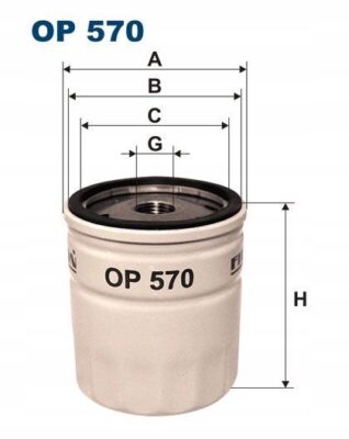 Filtron OP 570 Filtr oleju - obrazek 1