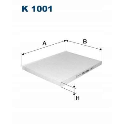 Filtron K 1001 Filtr, wentylacja przestrzeni pasażerskiej - obrazek 1