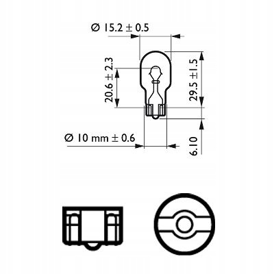 ŻARÓWKA PHILIPS ORIGINAL VISION W16W 16W 2 SZT. - obrazek 4