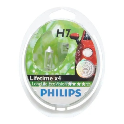 PHILIPS Żarówka halogenowa H7 LongLife EcoVision - obrazek 7