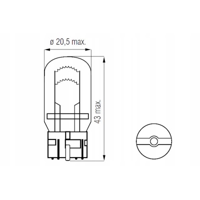 Osram W21/5W 21/5 W 7515-02B 2szt. - obrazek 2