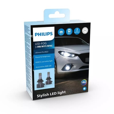 Żarówka, reflektor przeciwmgłowy Philips H8/H11/H16 20 W 11366U3022X2 - obrazek 4