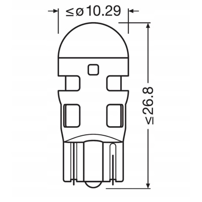 Żarówka, oświetlenie bagażnika OSRAM 2825DWP-02B - obrazek 4