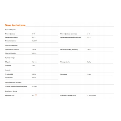 Osram D1S (gazowa lampa wyładowcza) 35 W 66140CLC - obrazek 10