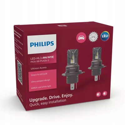 Żarówki Philips ULTINON ACCESS H4 20 W 2 szt. 11342U2500C2 - obrazek 4