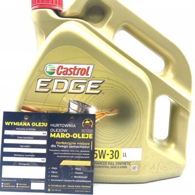 CASTROL EDGE Titanium 5W30 LL 4L + zawieszka - obrazek 4