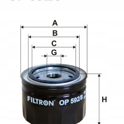 Filtron OP 592/8 Filtr oleju - obrazek 2