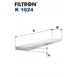 Filtron K 1024 Filtr, wentylacja przestrzeni pasażerskiej - obrazek 2