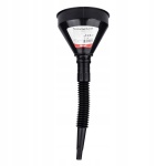 LEJEK ELASTRYCZNY CZARNY UNIWERSLANY Z SITKIEM DO PALIWA CIECZY WODY 13,5cm - obrazek 1