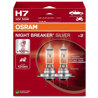 Żarówki Osram Silver H7 55 W 2 szt. 64210NBS-2HB