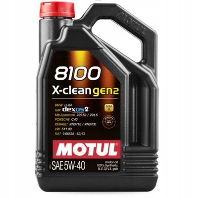 Olej silnikowy Motul 8100 X-CLEAN GEN2 5 l 5W-40