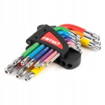 Klucze TORX krótkie zestaw kluczy 9 szt. S2 AMIO-04300 - obrazek 1