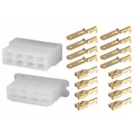 AMiO WTYCZKA GNIAZDO KOSTKA ZŁĄCZE ELEKTRYCZNE 8 PIN + KONEKTORY 03516 - obrazek 1