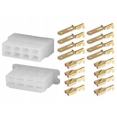 AMiO WTYCZKA GNIAZDO KOSTKA ZŁĄCZE ELEKTRYCZNE 8 PIN + KONEKTORY 03516