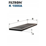 Filtron K 1000A Filtr, wentylacja przestrzeni pasażerskiej - obrazek 1