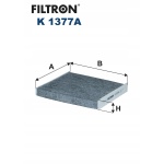 Filtr kabinowy węglowy Filtron K 1377A - obrazek 3