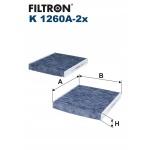 Filtr Kabinowy Węglowy Filtron K1260A-2X - obrazek 8