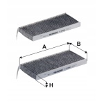 Filtron K 1248A-2x Filtr, wentylacja przestrzeni pasażerskiej - obrazek 3
