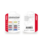 Amio Bezpieczniki Samochodowe Cylindryczne 5A-25A 10szt. 01137 - obrazek 1