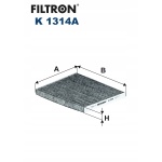Filtron K 1314A Filtr, wentylacja przestrzeni pasażerskiej - obrazek 1